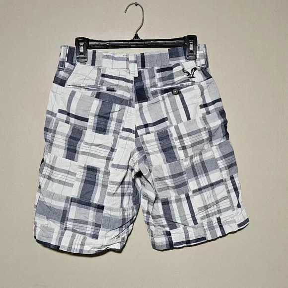 American Eagle Outfitters Patchwork Shorts Men's Size 28 Multicolored Plaid - Picture 2 of 7